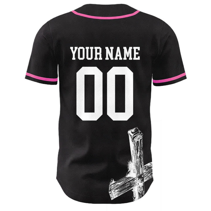 Christianartworkshop Maglia da baseball personalizzata con nome "Gesù salva" - image 25