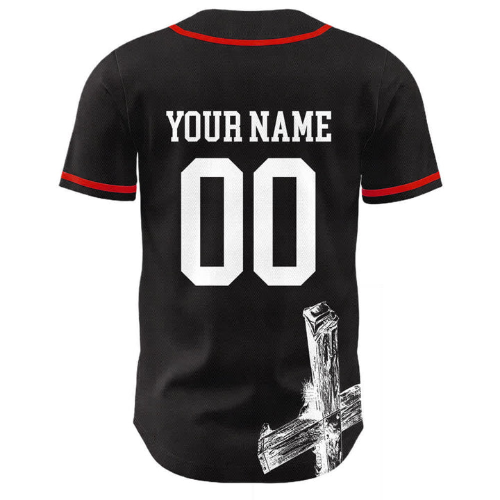 Christianartworkshop Maglia da baseball personalizzata con nome "Gesù salva" - image 16