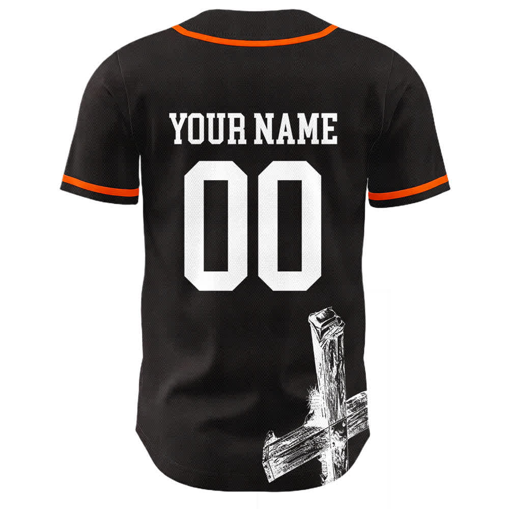 Christianartworkshop Maglia da baseball personalizzata con nome "Gesù salva" - image 19