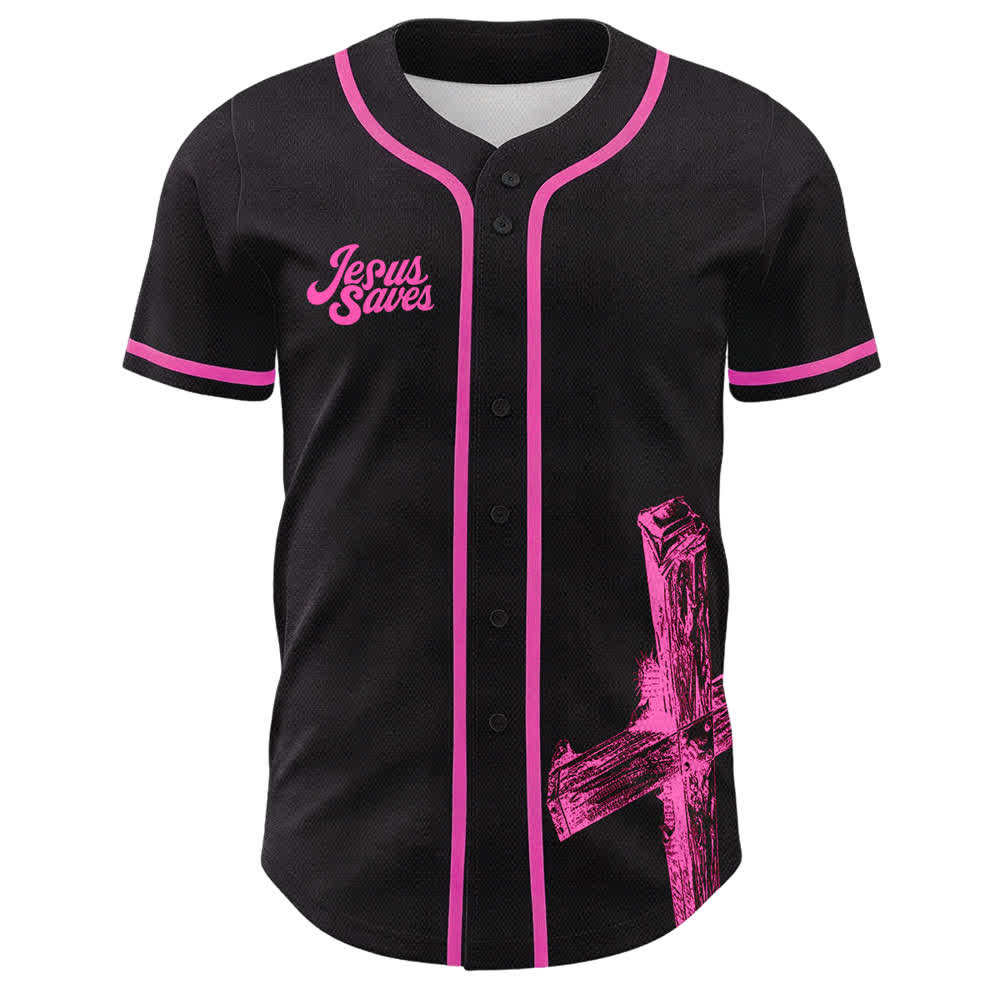 Christianartworkshop Maglia da baseball personalizzata con nome "Gesù salva" - image 26