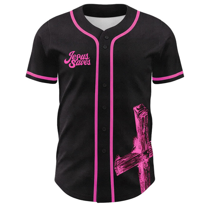 Christianartworkshop Maglia da baseball personalizzata con nome "Gesù salva" - image 26