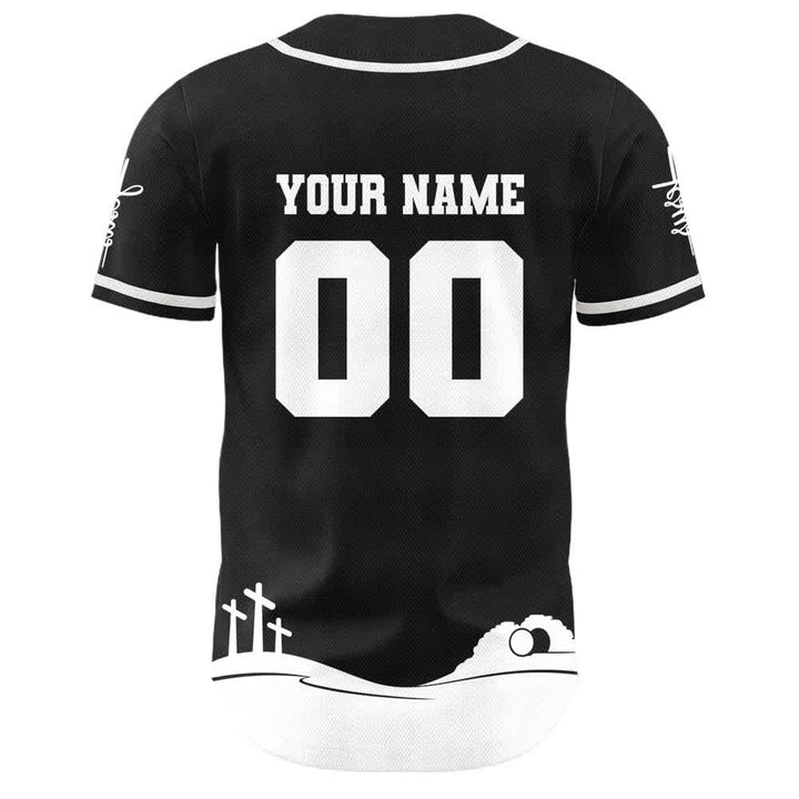 Christianartworkshop Gesù è il mio Re Maglia da baseball personalizzata con nome e numero - image 4