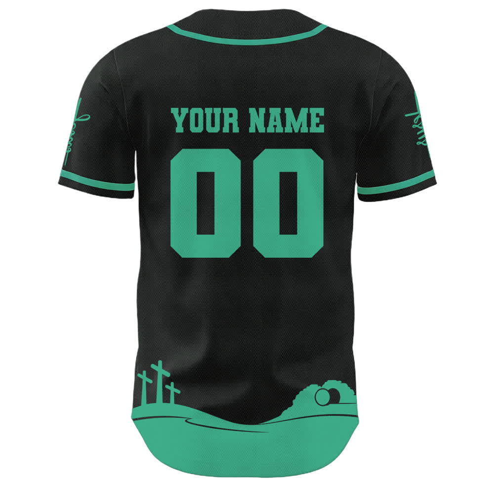 Christianartworkshop Gesù è il mio Re Maglia da baseball personalizzata con nome e numero - image 10