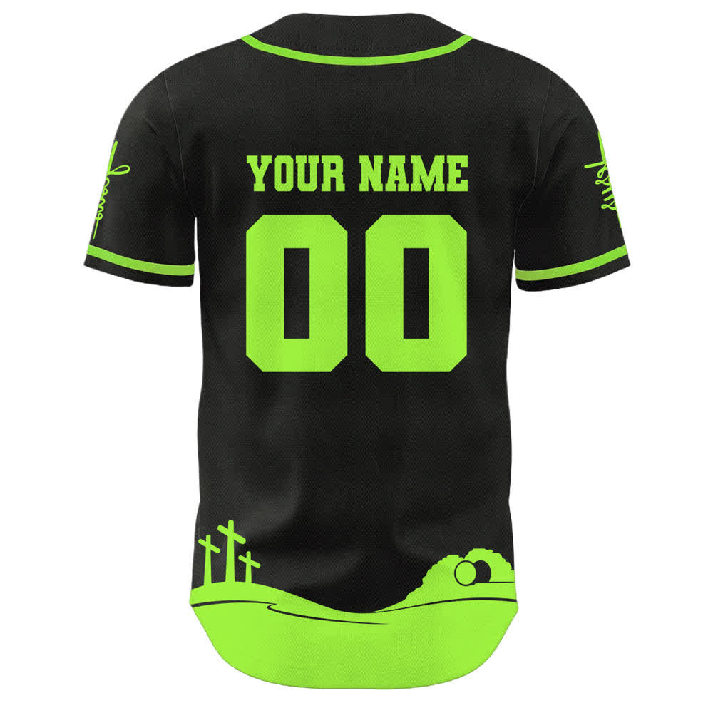 Christianartworkshop Gesù è il mio Re Maglia da baseball personalizzata con nome e numero - image 25