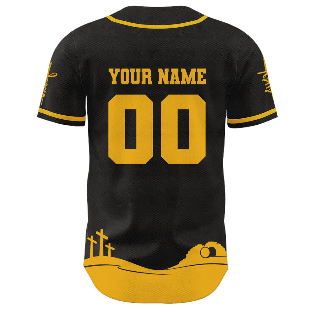 Christianartworkshop Gesù è il mio Re Maglia da baseball personalizzata con nome e numero - image 19