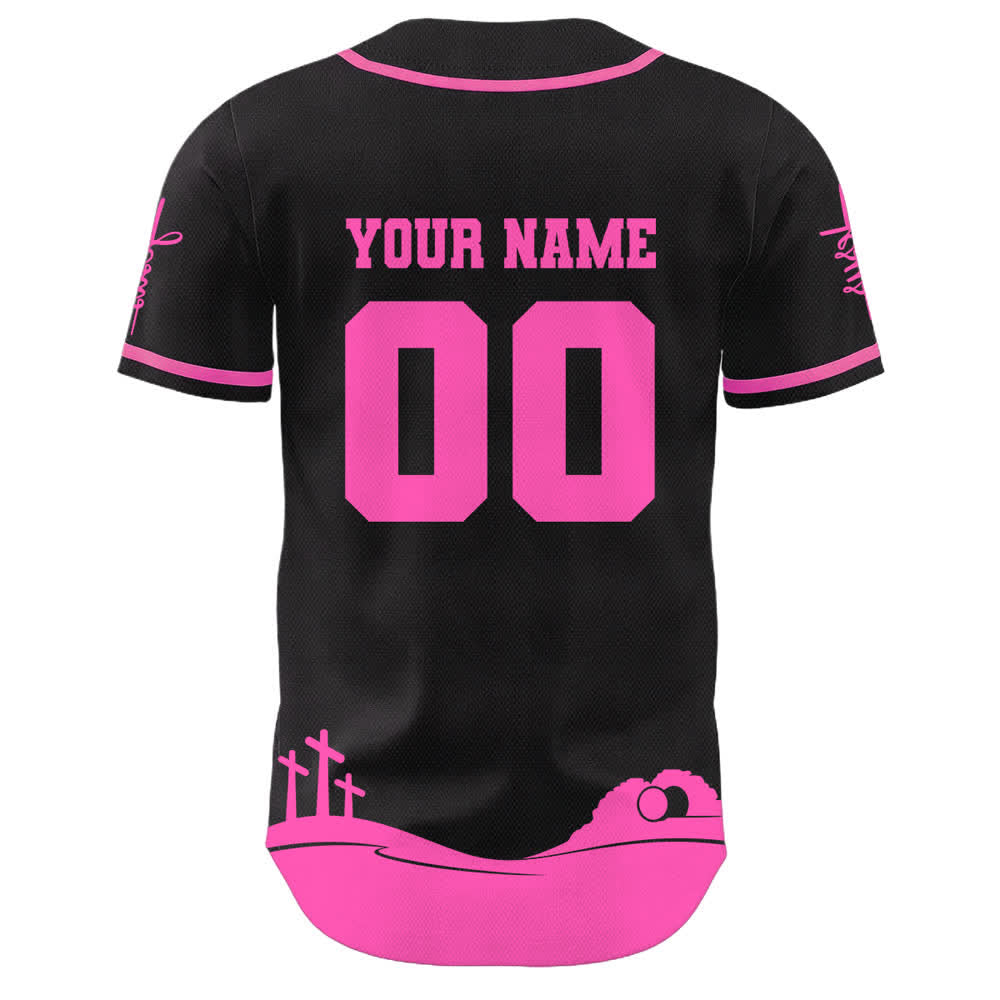 Christianartworkshop Gesù è il mio Re Maglia da baseball personalizzata con nome e numero - image 22