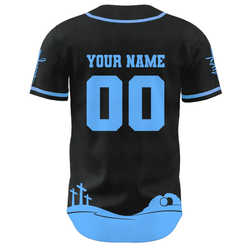 Christianartworkshop Gesù è il mio Re Maglia da baseball personalizzata con nome e numero - image 13