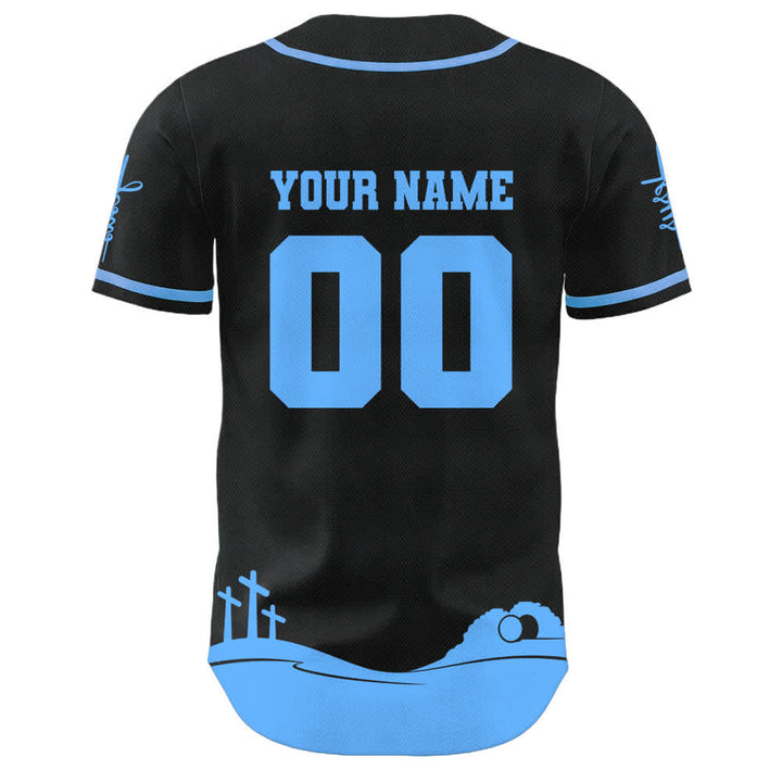 Christianartworkshop Gesù è il mio Re Maglia da baseball personalizzata con nome e numero - image 13