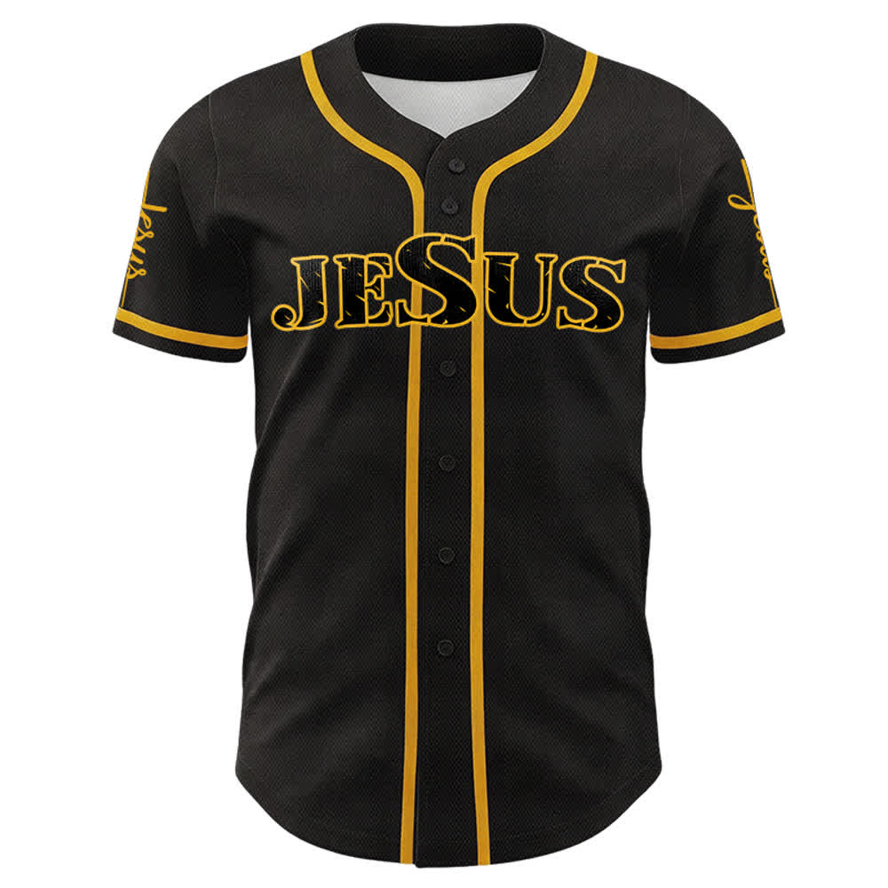 Christianartworkshop Maglia da baseball con croce di Gesù, chiodo e corona di spine - image 2