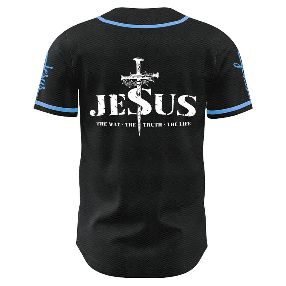 Christianartworkshop Maglia da baseball con croce di Gesù, chiodo e corona di spine - image 22