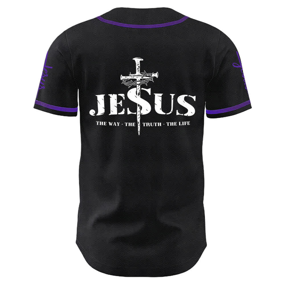 Christianartworkshop Maglia da baseball con croce di Gesù, chiodo e corona di spine - image 31
