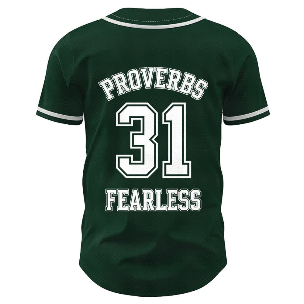 Christianartworkshop Proverbi 31 Fede Intrepida Maglia da baseball unisex con grafica - image 43