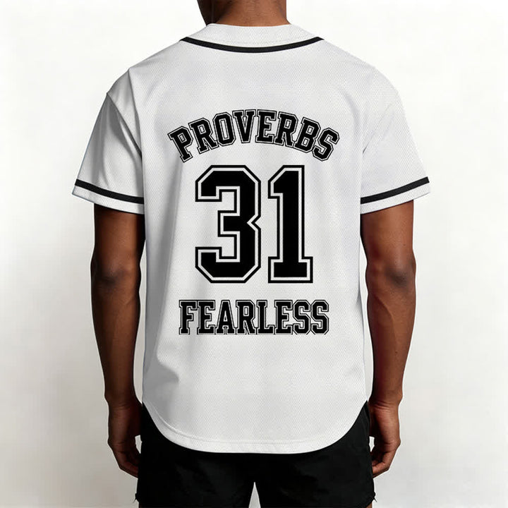 Christianartworkshop Proverbi 31 Fede Intrepida Maglia da baseball unisex con grafica - image 10