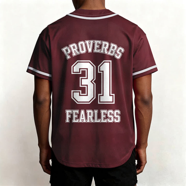 Christianartworkshop Proverbi 31 Fede Intrepida Maglia da baseball unisex con grafica - image 31
