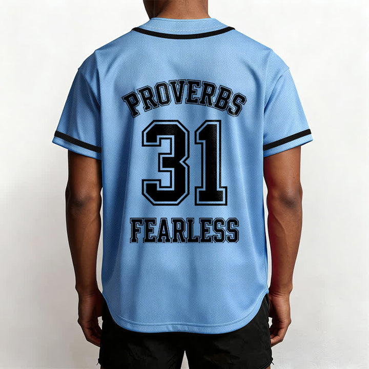 Christianartworkshop Proverbi 31 Fede Intrepida Maglia da baseball unisex con grafica - image 38