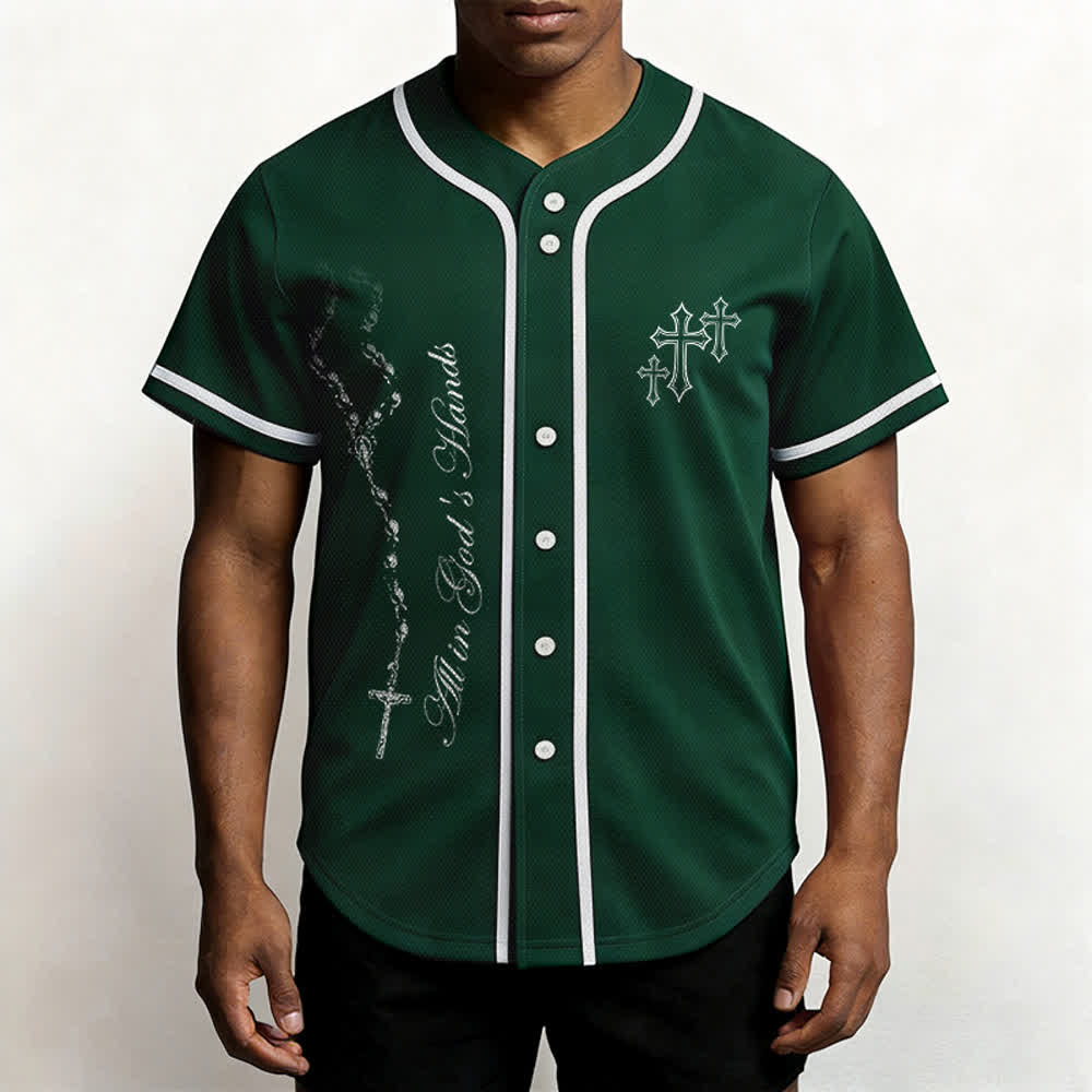 Christianartworkshop Trust Hope Strive Believe All In God's Hands Faith Motif Maglia da baseball unisex - image 45