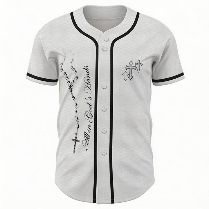 Christianartworkshop Trust Hope Strive Believe All In God's Hands Faith Motif Maglia da baseball unisex - image 15