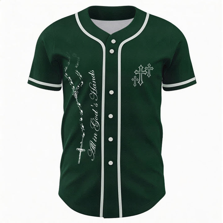 Christianartworkshop Trust Hope Strive Believe All In God's Hands Faith Motif Maglia da baseball unisex - image 43