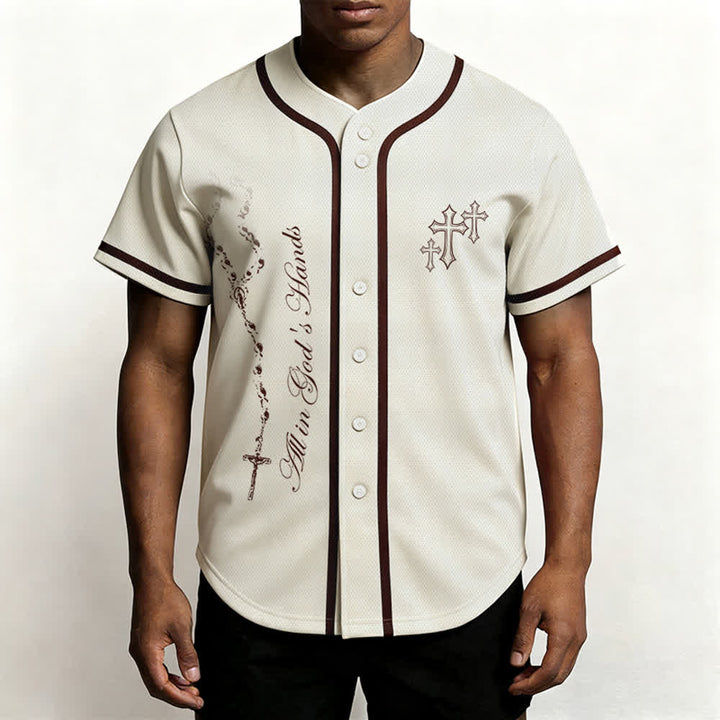 Christianartworkshop Trust Hope Strive Believe All In God's Hands Faith Motif Maglia da baseball unisex - image 31