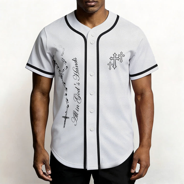 Christianartworkshop Trust Hope Strive Believe All In God's Hands Faith Motif Maglia da baseball unisex - image 17