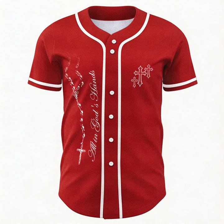 Christianartworkshop Trust Hope Strive Believe All In God's Hands Faith Motif Maglia da baseball unisex - image 50