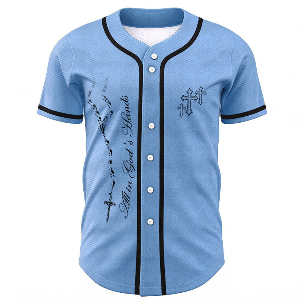 Christianartworkshop Trust Hope Strive Believe All In God's Hands Faith Motif Maglia da baseball unisex - image 36