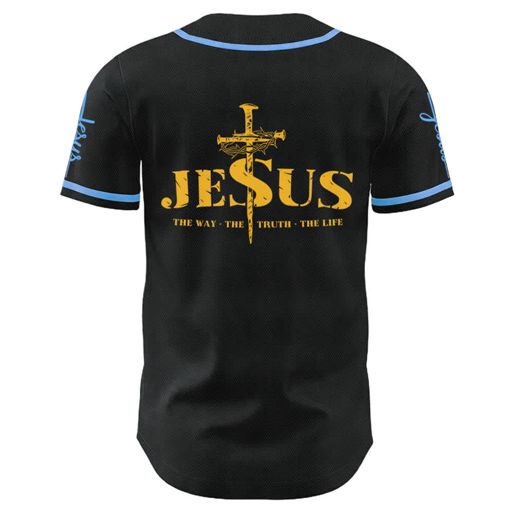 Christianartworkshop Maglia da baseball con croce di Gesù, chiodo e corona di spine - image 53