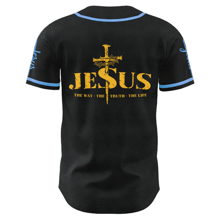 Christianartworkshop Maglia da baseball con croce di Gesù, chiodo e corona di spine - image 53