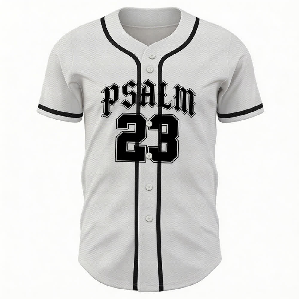 Christianartworkshop Peace Dove & Faith Slogan Religious Psalm 23 Athletic Design Maglia da baseball unisex - image 8