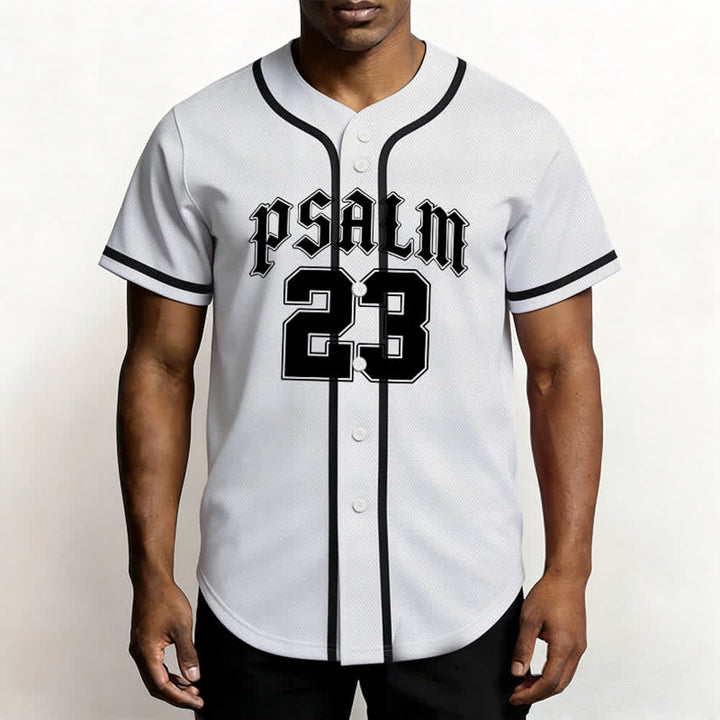 Christianartworkshop Peace Dove & Faith Slogan Religious Psalm 23 Athletic Design Maglia da baseball unisex - image 10