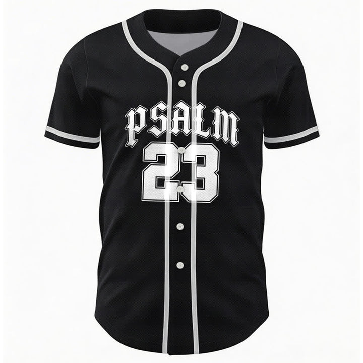 Christianartworkshop Peace Dove & Faith Slogan Religious Psalm 23 Athletic Design Maglia da baseball unisex - image 1