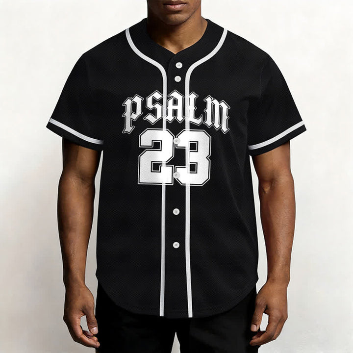 Christianartworkshop Peace Dove & Faith Slogan Religious Psalm 23 Athletic Design Maglia da baseball unisex - image 3