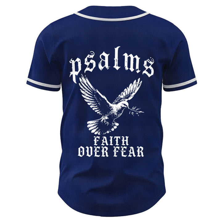 Christianartworkshop Peace Dove & Faith Slogan Religious Psalm 23 Athletic Design Maglia da baseball unisex - image 16