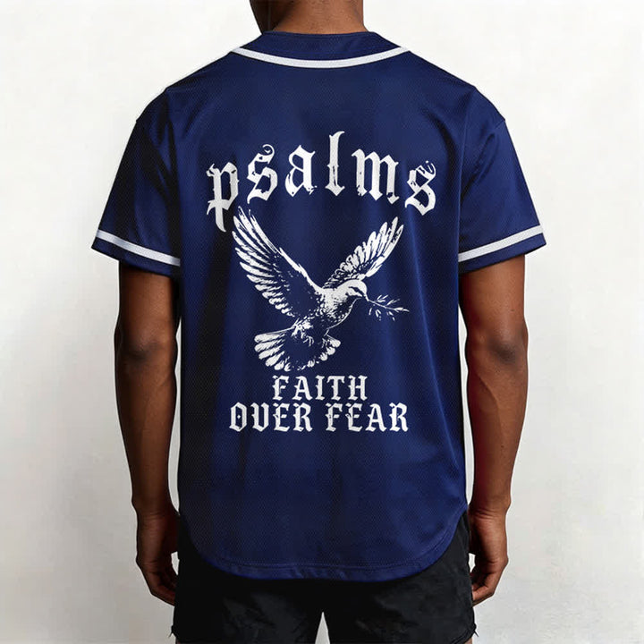 Christianartworkshop Peace Dove & Faith Slogan Religious Psalm 23 Athletic Design Maglia da baseball unisex - image 18