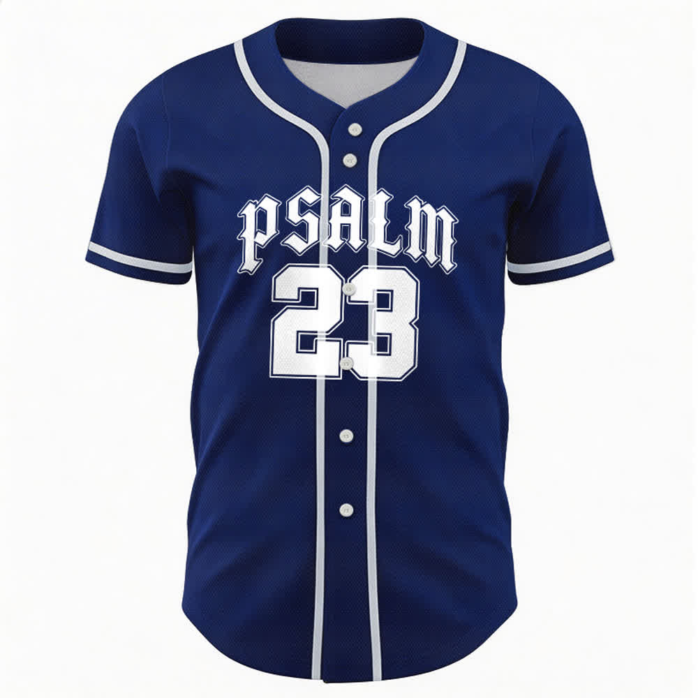 Christianartworkshop Peace Dove & Faith Slogan Religious Psalm 23 Athletic Design Maglia da baseball unisex - image 15