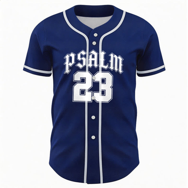 Christianartworkshop Peace Dove & Faith Slogan Religious Psalm 23 Athletic Design Maglia da baseball unisex - image 15