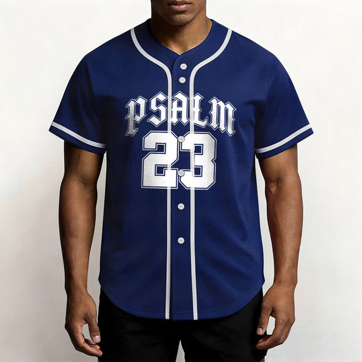 Christianartworkshop Peace Dove & Faith Slogan Religious Psalm 23 Athletic Design Maglia da baseball unisex - image 17