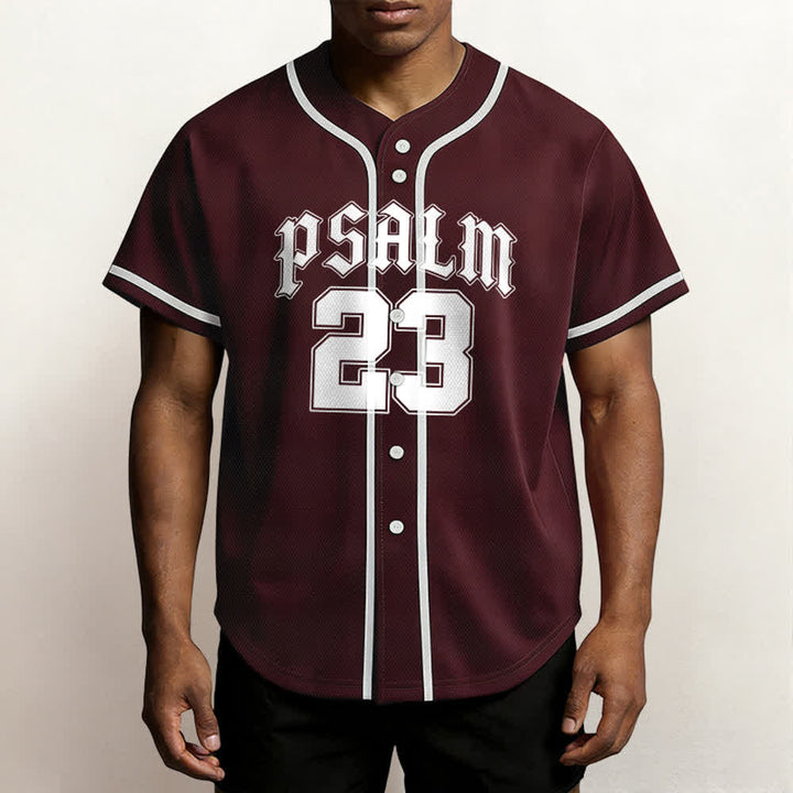 Christianartworkshop Peace Dove & Faith Slogan Religious Psalm 23 Athletic Design Maglia da baseball unisex - image 24
