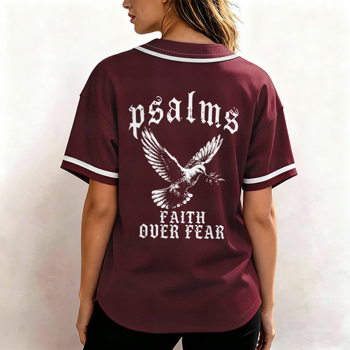 Christianartworkshop Peace Dove & Faith Slogan Religious Psalm 23 Athletic Design Maglia da baseball unisex - image 27