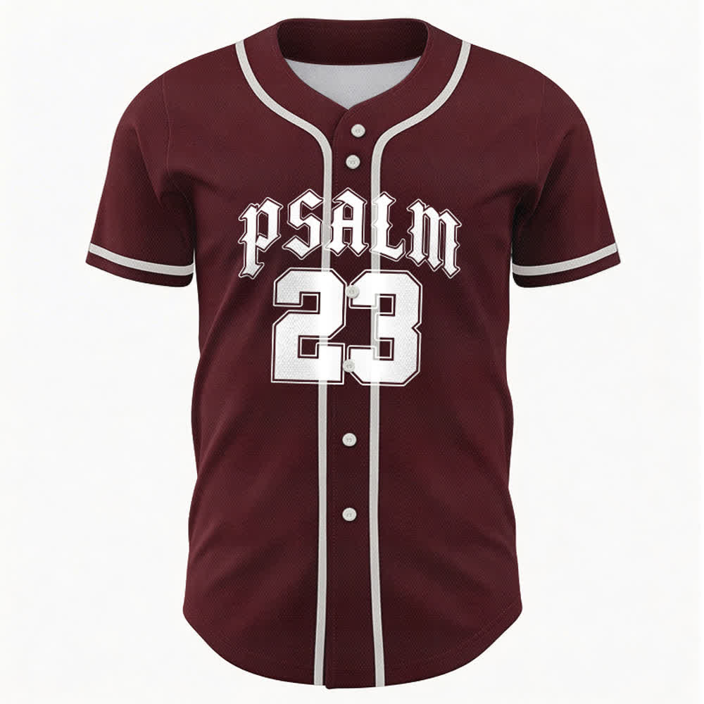Christianartworkshop Peace Dove & Faith Slogan Religious Psalm 23 Athletic Design Maglia da baseball unisex - image 22