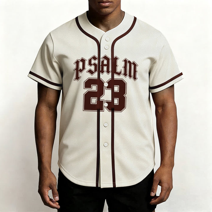 Christianartworkshop Peace Dove & Faith Slogan Religious Psalm 23 Athletic Design Maglia da baseball unisex - image 32