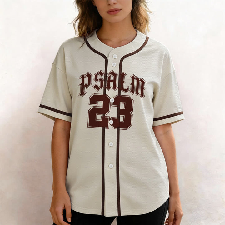 Christianartworkshop Peace Dove & Faith Slogan Religious Psalm 23 Athletic Design Maglia da baseball unisex - image 33