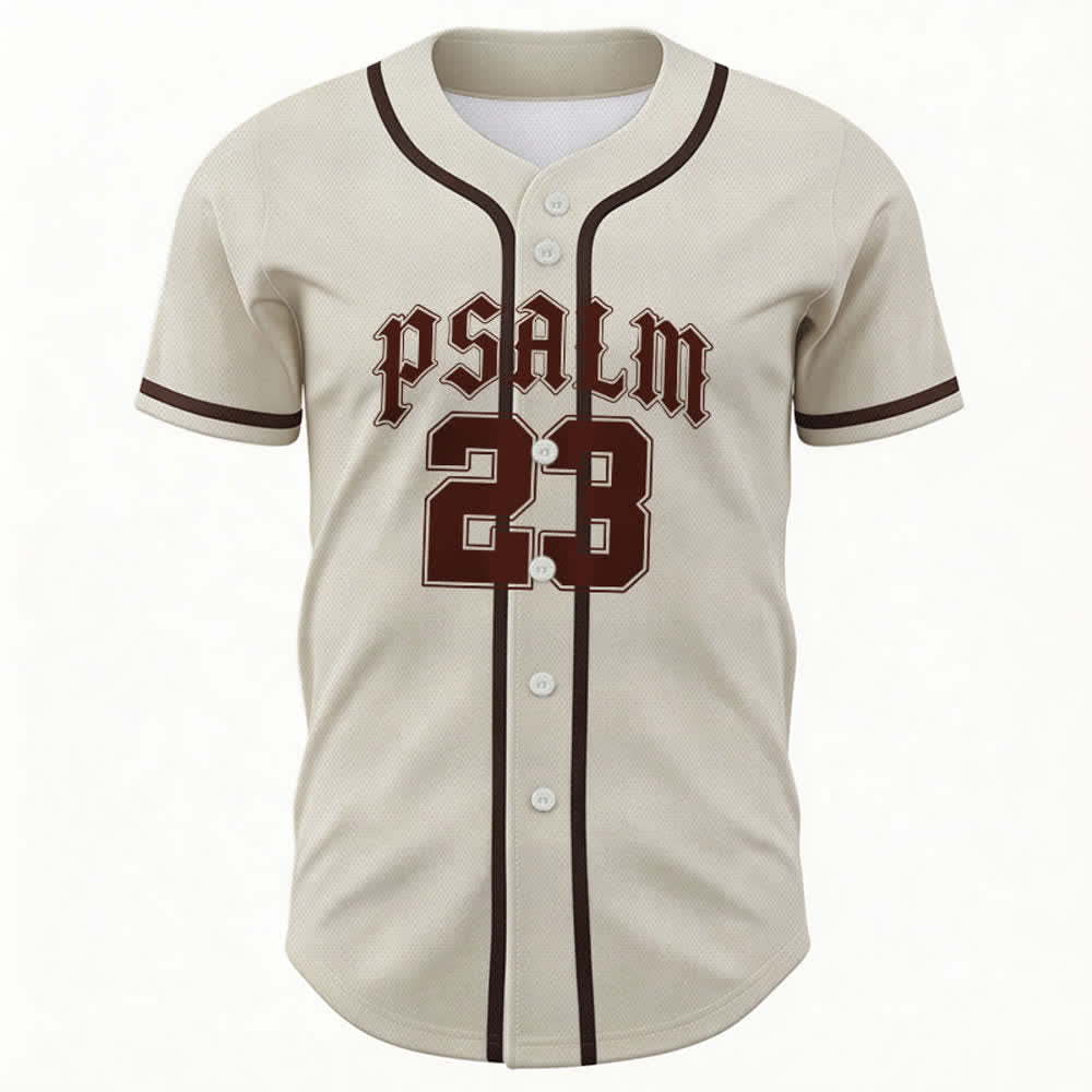 Christianartworkshop Peace Dove & Faith Slogan Religious Psalm 23 Athletic Design Maglia da baseball unisex - image 29