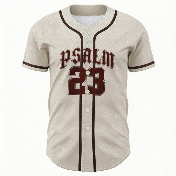 Christianartworkshop Peace Dove & Faith Slogan Religious Psalm 23 Athletic Design Maglia da baseball unisex - image 29