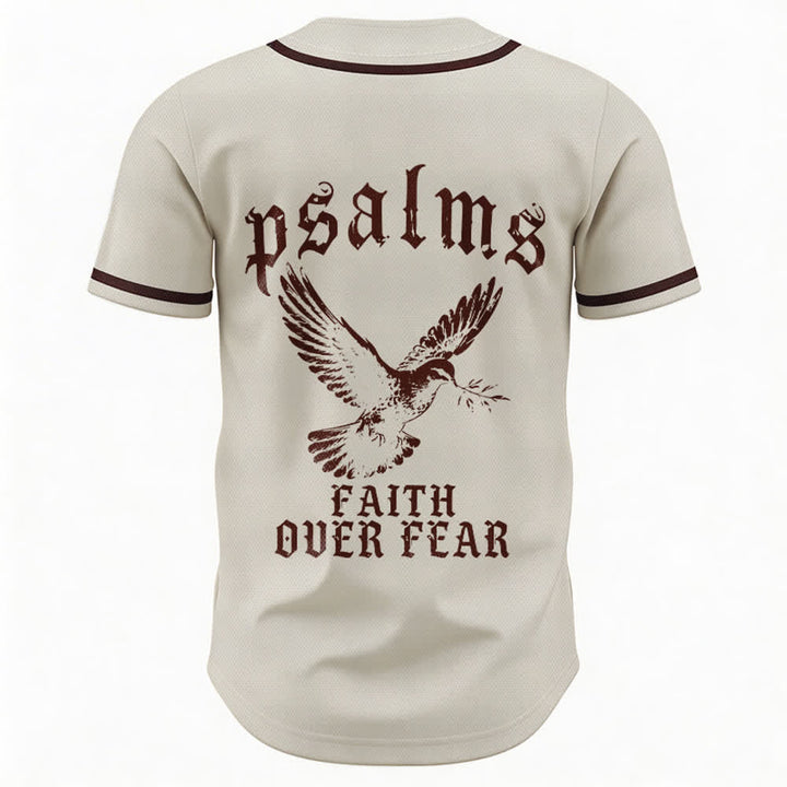Christianartworkshop Peace Dove & Faith Slogan Religious Psalm 23 Athletic Design Maglia da baseball unisex - image 30
