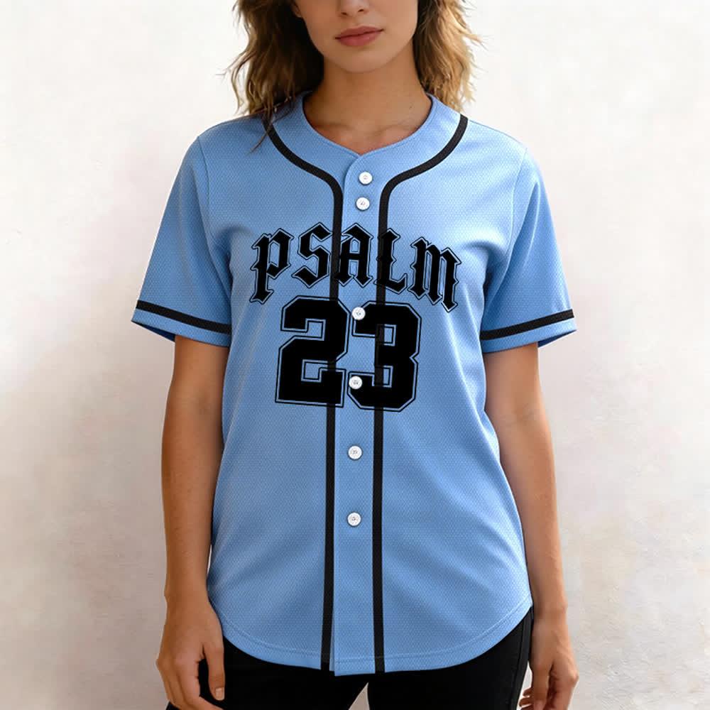 Christianartworkshop Peace Dove & Faith Slogan Religious Psalm 23 Athletic Design Maglia da baseball unisex - image 40