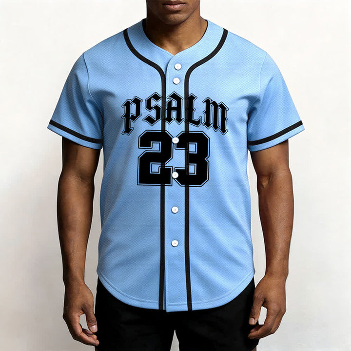 Christianartworkshop Peace Dove & Faith Slogan Religious Psalm 23 Athletic Design Maglia da baseball unisex - image 38