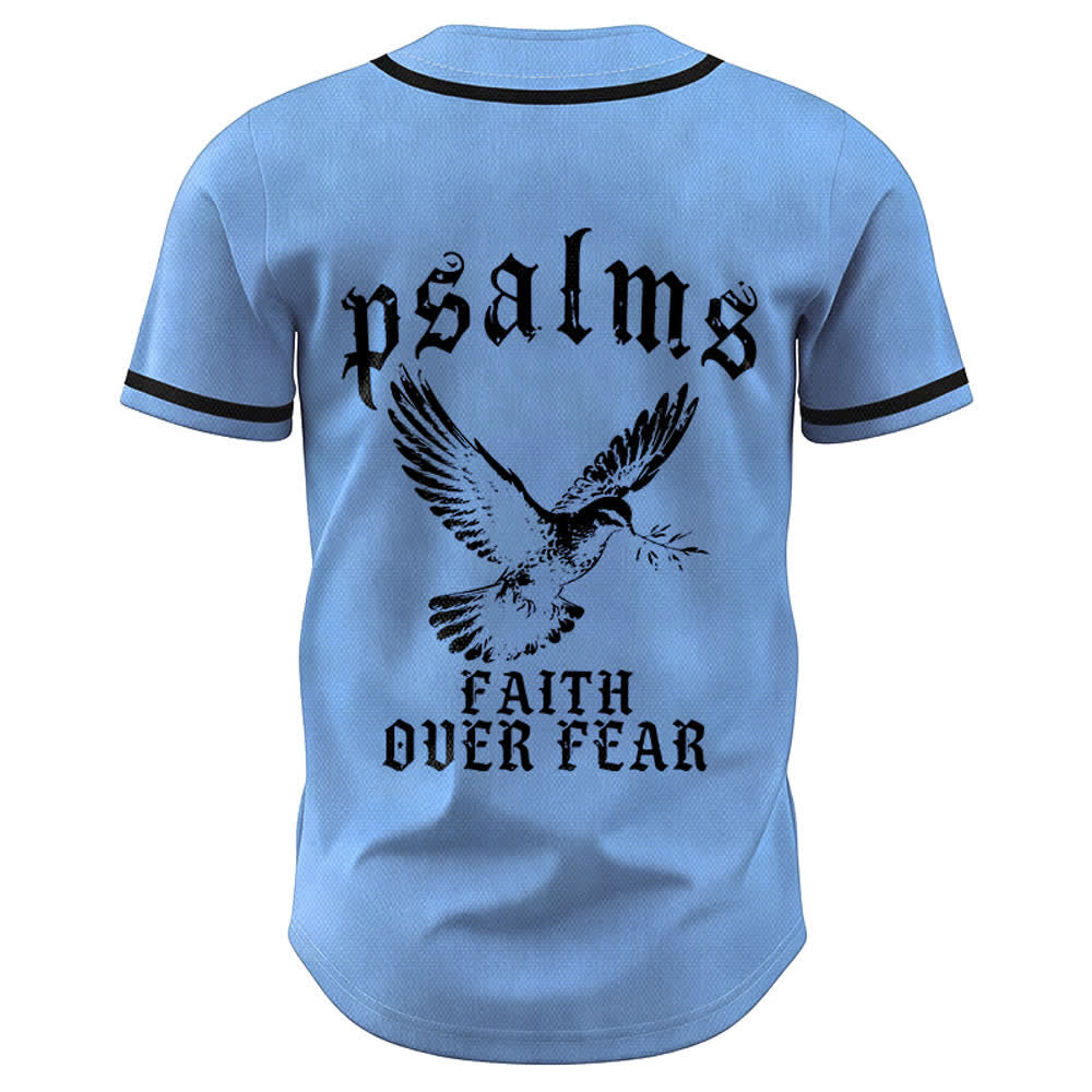 Christianartworkshop Peace Dove & Faith Slogan Religious Psalm 23 Athletic Design Maglia da baseball unisex - image 37