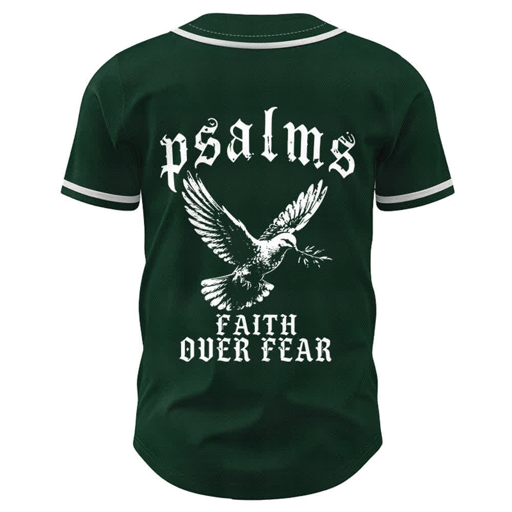 Christianartworkshop Peace Dove & Faith Slogan Religious Psalm 23 Athletic Design Maglia da baseball unisex - image 44