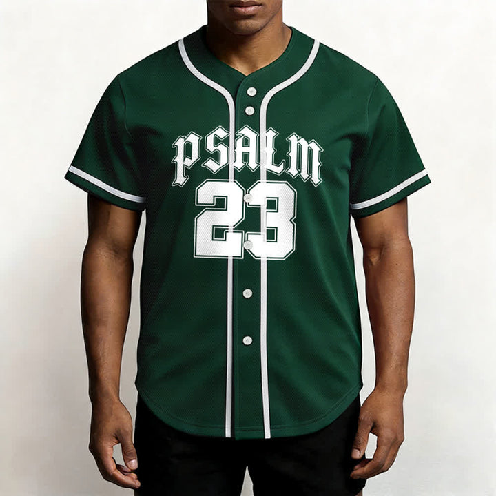 Christianartworkshop Peace Dove & Faith Slogan Religious Psalm 23 Athletic Design Maglia da baseball unisex - image 45